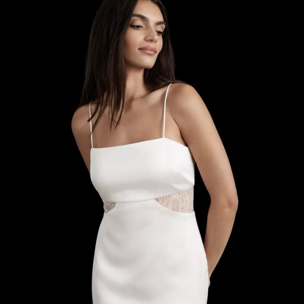 Sachin &. Babi Anthropologie Jane Lace Cutout Midi Dress In Ivory Bridal NWT - Picture 4 of 10